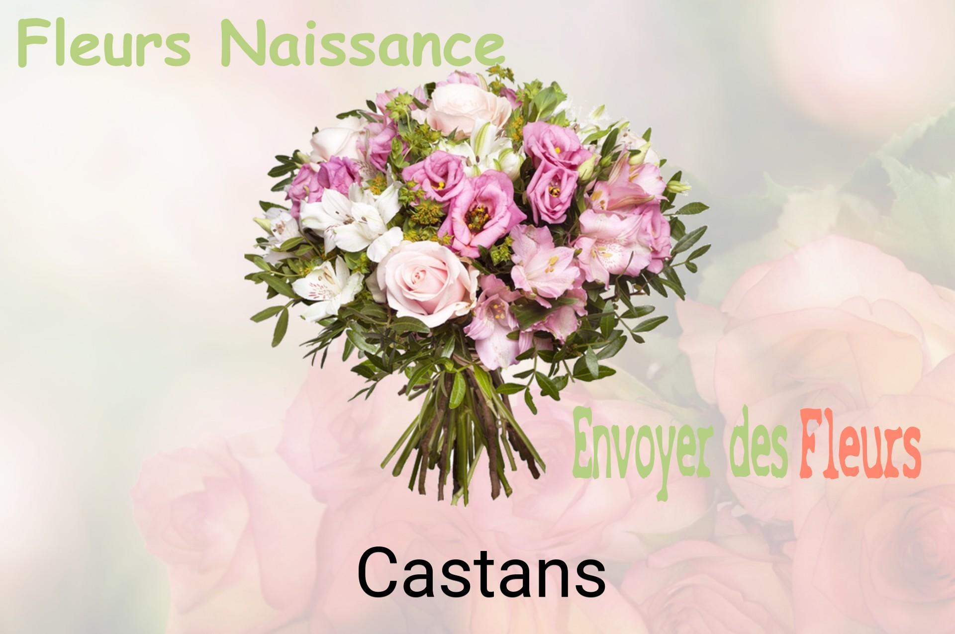 Bouquet de fleurs de naissance livré à Castans